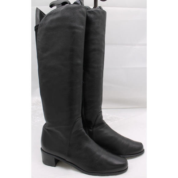 Stuart Weitzman Knee High Leather Neoprene Boots...